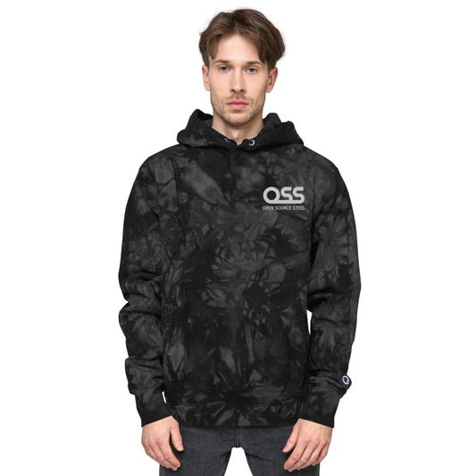 OSS Unisex Champion tie-dye hoodie