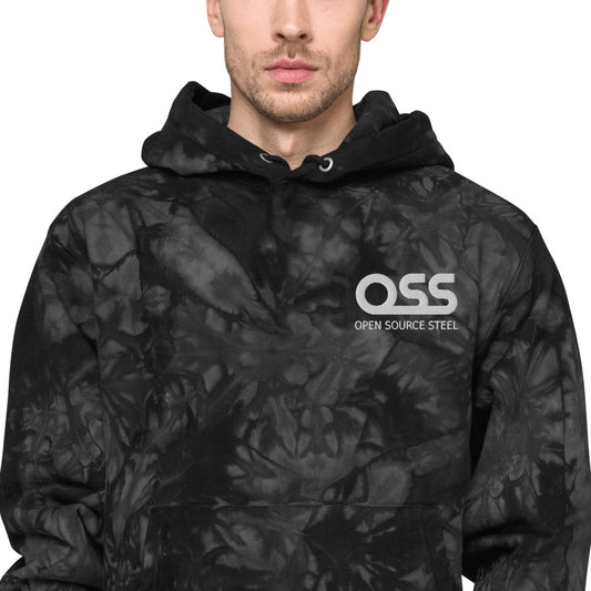 OSS Unisex Champion tie-dye hoodie