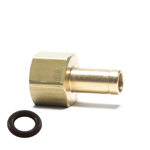 Brass 3/8" FNPT x 3/8" Compression Tube Stub Tapeless Adapter